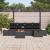 Set de canapele pentru grădină cu pernă 6 pcs Negru Rattan poli GartenMobel Dekor
