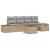 Set de canapele pentru grădină cu pernă 6 pcs Bej Rattan poli GartenMobel Dekor