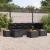 Set de canapele pentru grădină 7 pcs Negru 55 x 62 x 69 cm GartenMobel Dekor