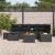 Set de canapele pentru grădină 7 pcs Negru 55 x 62 x 69 cm GartenMobel Dekor