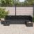 Set de canapele pentru grădină cu pernă 7 pcs Negru Rattan poli GartenMobel Dekor