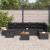Set de canapele pentru grădină cu pernă 8 pcs Negru Rattan poli GartenMobel Dekor