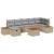 Set de canapele pentru grădină cu pernă 8 pcs Bej Rattan poli GartenMobel Dekor