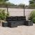 Set de canapele pentru grădină 6 pcs Negru 55 x 62 x 69 cm GartenMobel Dekor