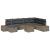 Set de canapele pentru grădină cu pernă 9 pcs Gri Rattan poli GartenMobel Dekor