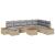 Set de canapele pentru grădină cu pernă 9 pcs Bej Rattan poli GartenMobel Dekor