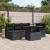 Set de canapele pentru grădină cu pernă 7 pcs Negru Rattan poli GartenMobel Dekor