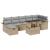 Set de canapele pentru grădină cu pernă 8 pcs Bej Rattan poli GartenMobel Dekor