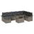 Set de canapele pentru grădină cu pernă 9 pcs Gri Rattan poli GartenMobel Dekor