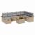 Set de canapele pentru grădină cu pernă 9 pcs Bej Rattan poli GartenMobel Dekor