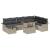 Set de canapele pentru grădină 9 pcs Gri deschis Rattan poli GartenMobel Dekor
