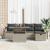 Set de canapele pentru grădină 6 pcs Gri deschis Rattan poli GartenMobel Dekor