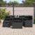 Set de canapele pentru grădină cu pernă 7 pcs Negru Rattan poli GartenMobel Dekor