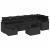Set de canapele pentru grădină cu pernă 8 pcs Negru Rattan poli GartenMobel Dekor