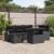 Set de canapele pentru grădină cu pernă 7 pcs Negru Rattan poli GartenMobel Dekor
