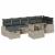 Set de canapele pentru grădină 8 pcs Gri deschis Rattan poli GartenMobel Dekor