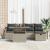 Set de canapele pentru grădină 6 pcs Gri deschis Rattan poli GartenMobel Dekor
