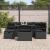 Set de canapele pentru grădină cu pernă 7 pcs Negru Rattan poli GartenMobel Dekor