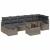 Set de canapele pentru grădină cu pernă 8 pcs Gri Rattan poli GartenMobel Dekor