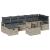 Set de canapele pentru grădină 8 pcs Gri deschis Rattan poli GartenMobel Dekor