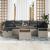 Set de canapele pentru grădină 8 pcs Gri deschis Rattan poli GartenMobel Dekor