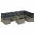 Set de canapele pentru grădină cu pernă 9 pcs Gri Rattan poli GartenMobel Dekor
