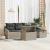 Set de canapele pentru grădină 6 pcs Gri deschis poliratan GartenMobel Dekor