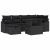 Set de canapele pentru grădină cu pernă 7 pcs Negru poliratan GartenMobel Dekor