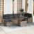 Set de canapele pentru grădină 8 pcs Gri poliratan GartenMobel Dekor