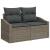 Set de canapele pentru grădină 8 pcs Gri poliratan GartenMobel Dekor