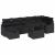 Set de canapele pentru grădină 8 pcs Negru poliratan GartenMobel Dekor