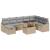 Set de canapele pentru grădină 9 pcs Bej poliratan GartenMobel Dekor