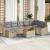 Set de canapele pentru grădină 9 pcs Bej poliratan GartenMobel Dekor