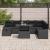 Set de canapele pentru grădină 9 pcs Negru poliratan GartenMobel Dekor
