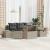 Set de canapele pentru grădină 6 pcs Gri deschis poliratan GartenMobel Dekor