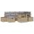 Set de canapele pentru grădină 7 pcs Bej poliratan GartenMobel Dekor