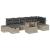 Set de canapele pentru grădină 8 pcs Gri deschis poliratan GartenMobel Dekor