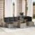 Set de canapele pentru grădină 8 pcs Gri deschis poliratan GartenMobel Dekor