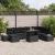Set de canapele pentru grădină 9 pcs Negru poliratan GartenMobel Dekor