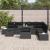 Set de canapele pentru grădină 9 pcs Negru poliratan GartenMobel Dekor