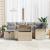 Set de canapele pentru grădină 7 pcs Bej poliratan GartenMobel Dekor