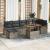 Set de canapele pentru grădină 8 pcs Gri poliratan GartenMobel Dekor