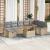 Set de canapele pentru grădină 9 pcs Bej poliratan GartenMobel Dekor