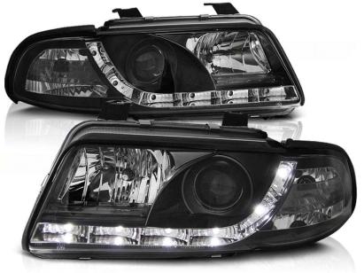 Set de faruri tuning cu lumini LED potrivit pentru Audi A4 B5 01.1999-09.2000 sedan/combinate, stânga și dreapta