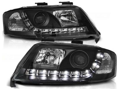 Set de faruri de tuning cu lumini LED potrivit pentru Audi A6 C5 05.1997-05.2001 sedan/combinate, stânga și dreapta