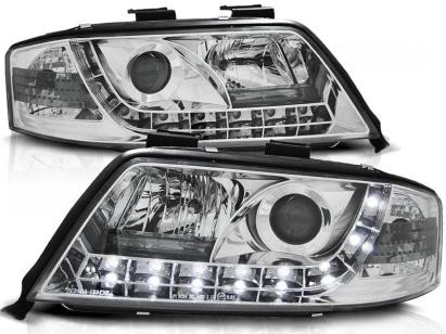Set de faruri de tuning cu lumini LED potrivit pentru Audi A6 C5 06.2001-05.2004 sedan/combinate, stânga și dreapta