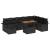 Set de canapele pentru grădină 9 pcs Negru poliratan GartenMobel Dekor