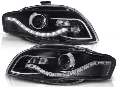 Kit de faruri tuning cu lumini LED potrivit pentru Audi A4 B7 11.2004-03.2008 sedan/combicabriolet, stânga și dreapta