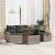 Set de canapele pentru grădină 6 pcs Gri poliratan GartenMobel Dekor
