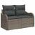 Set de canapele pentru grădină 6 pcs Gri poliratan GartenMobel Dekor